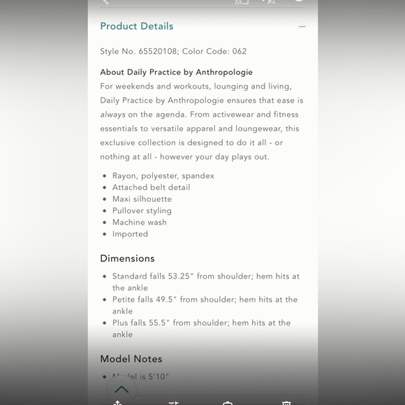 NWT Anthropologie Olive Green Minvet Daily Practice Belted Knit Maxi Dress - Picture 6 of 9